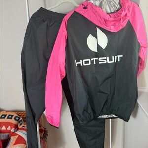 Women's Black and Pink Tracksuit